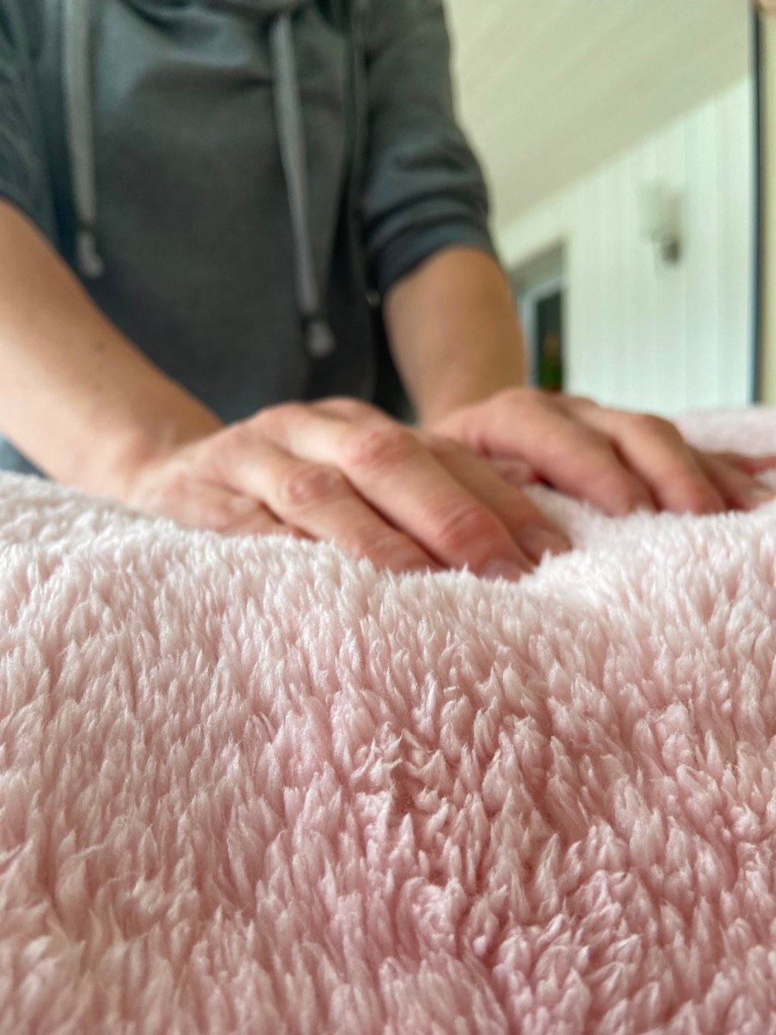 Le Cocoon, table de soin préparée