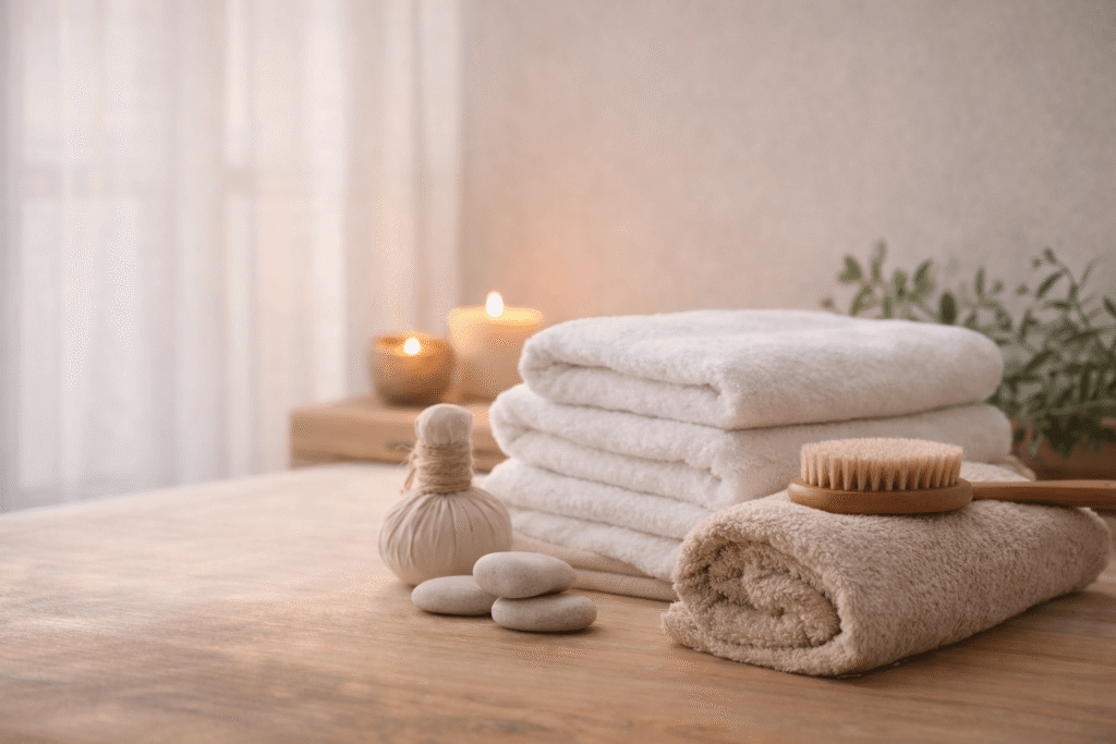 Espace de soins complémentaires chez EssenCel’en Soi à Sainte-Hélène, dédié aux soins du dos et du visage