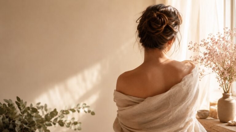 Femme au calme, stress chronique qui s'installe, bien-etre Medoc EssenCelen Soi